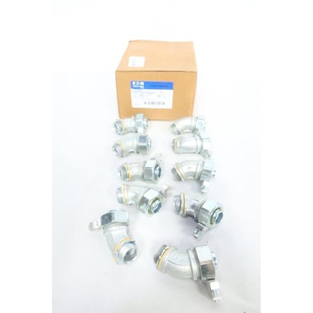 CROUSE HINDS Box Of 10 Grounding Connector W/O insulated Throat 3/4in Conduit Fitting LT7545G